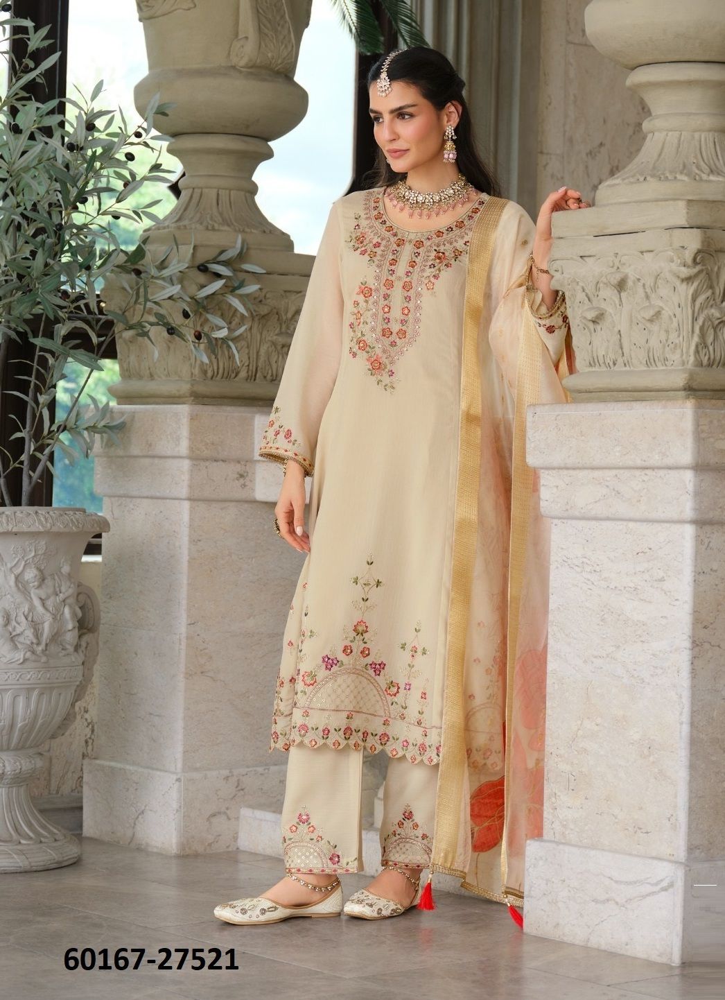 SARVARI - Catalog # 60167 (Set of 4 Readymade Salwar Suits) by Brand LILY & LALI SARVARI - Catalog # 60167 (Set of 4 Readymade Salwar Suits) by Brand LILY & LALI