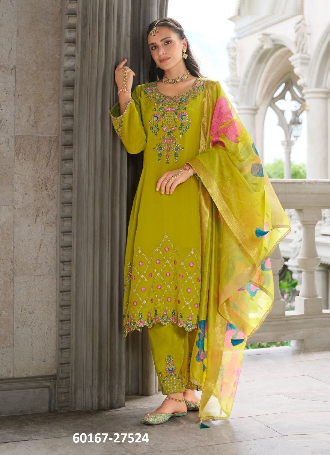 SARVARI - Catalog # 60167 (Set of 4 Readymade Salwar Suits) by Brand LILY & LALI SARVARI - Catalog # 60167 (Set of 4 Readymade Salwar Suits) by Brand LILY & LALI