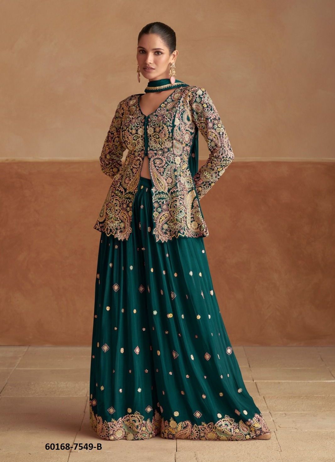 RAIMA - Catalog # 60168 (Set of 3 Indo-Western Outfits) by Brand GULKAYRA DESIGNER