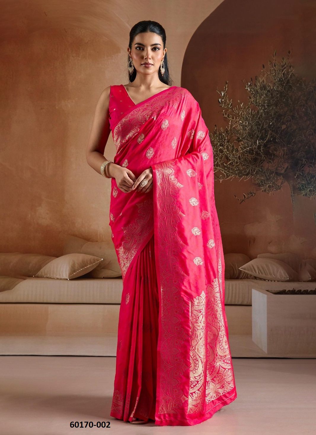 KARNAL CUTWORK - Catalog # 60170 (Set of 6 Sarees) by Brand RAJTEX FABRICS
