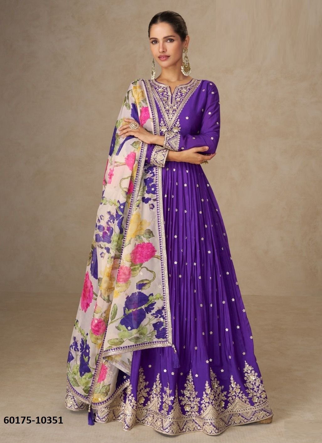 ANMOL - Catalog # 60175 (Set of 3 Readymade Gowns) by Brand AASHIRWAD ANMOL - Catalog # 60175 (Set of 3 Readymade Gowns) by Brand AASHIRWAD
