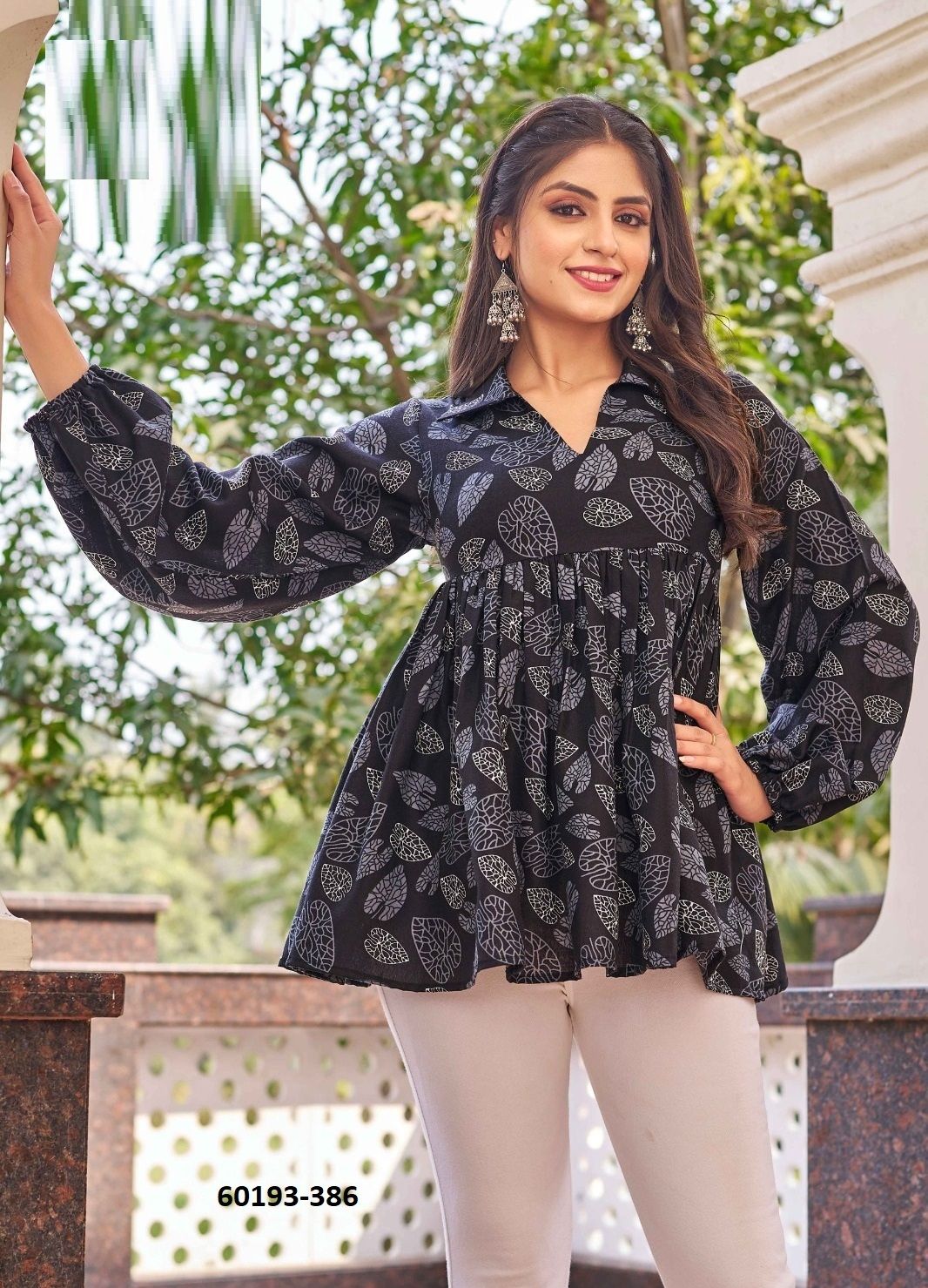 LANVAYASHRI - Catalog # 60193 (Set of 5 Readymade Women's Kurtis / Tops) by Brand DESI MUSE LANVAYASHRI - Catalog # 60193 (Set of 5 Readymade Women's Kurtis / Tops) by Brand DESI MUSE