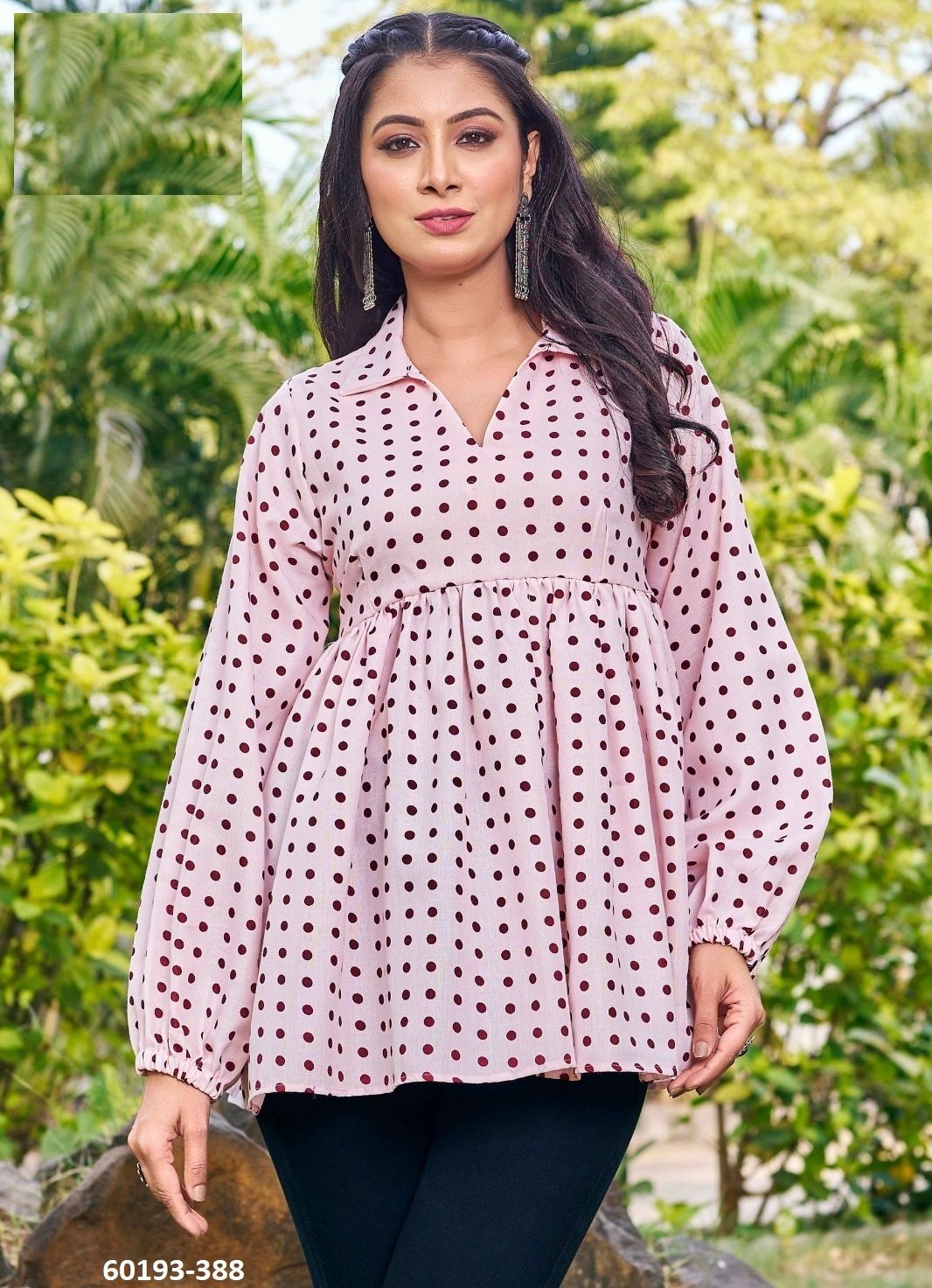 LANVAYASHRI - Catalog # 60193 (Set of 5 Readymade Women's Kurtis / Tops) by Brand DESI MUSE LANVAYASHRI - Catalog # 60193 (Set of 5 Readymade Women's Kurtis / Tops) by Brand DESI MUSE