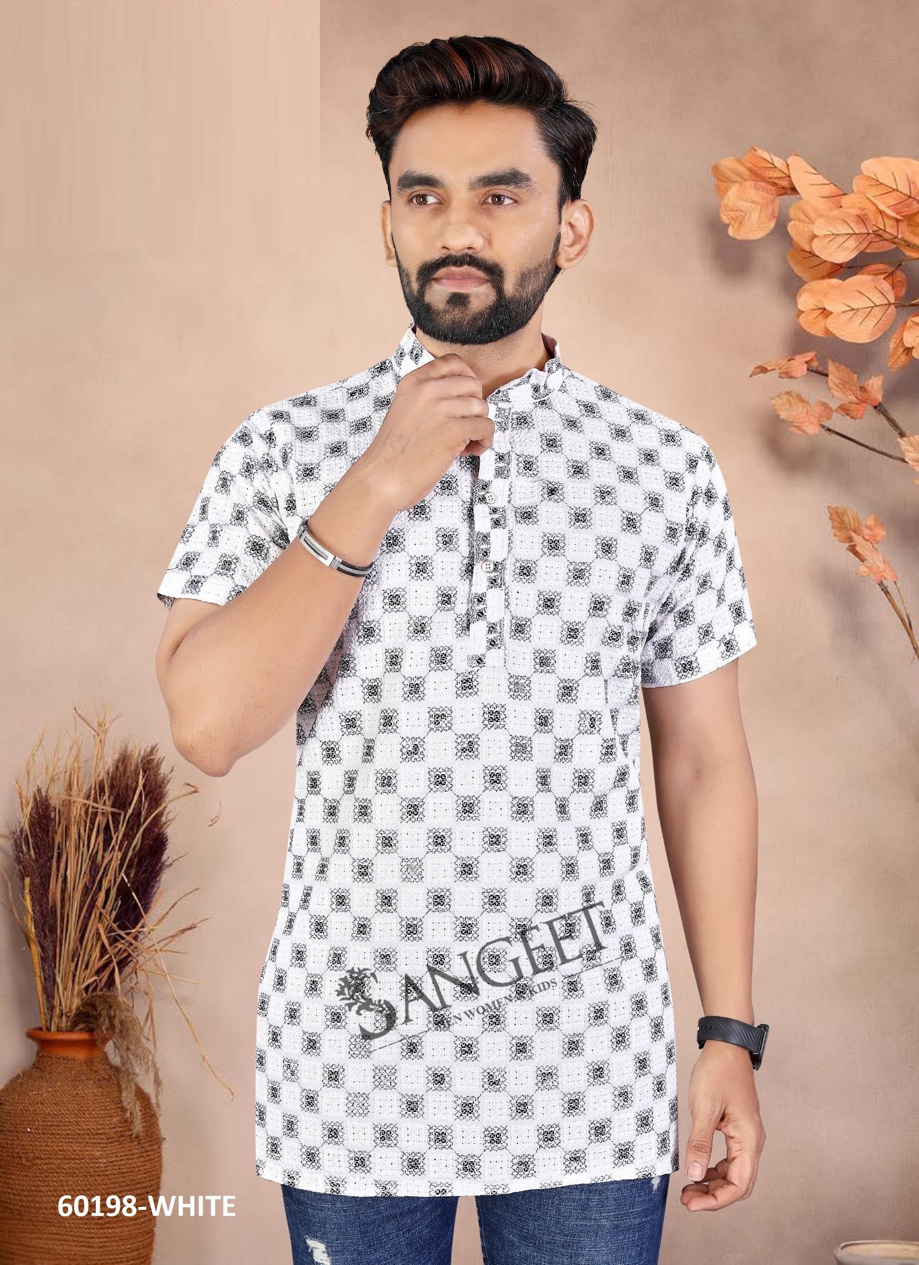 ZEBRA - Catalog # 60198 (Set of 2 Men's Ethnic Wear) by Brand SANGEET