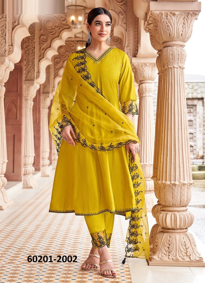 MIRZA - Catalog # 60201 (Set of 4 Readymade Salwar Suits) by Brand WOOGLEE FASHIONS MIRZA - Catalog # 60201 (Set of 4 Readymade Salwar Suits) by Brand WOOGLEE FASHIONS