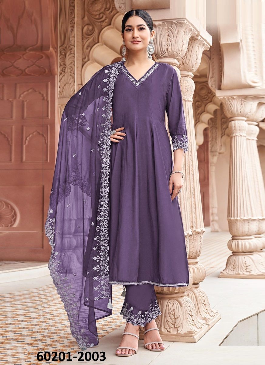 MIRZA - Catalog # 60201 (Set of 4 Readymade Salwar Suits) by Brand WOOGLEE FASHIONS MIRZA - Catalog # 60201 (Set of 4 Readymade Salwar Suits) by Brand WOOGLEE FASHIONS