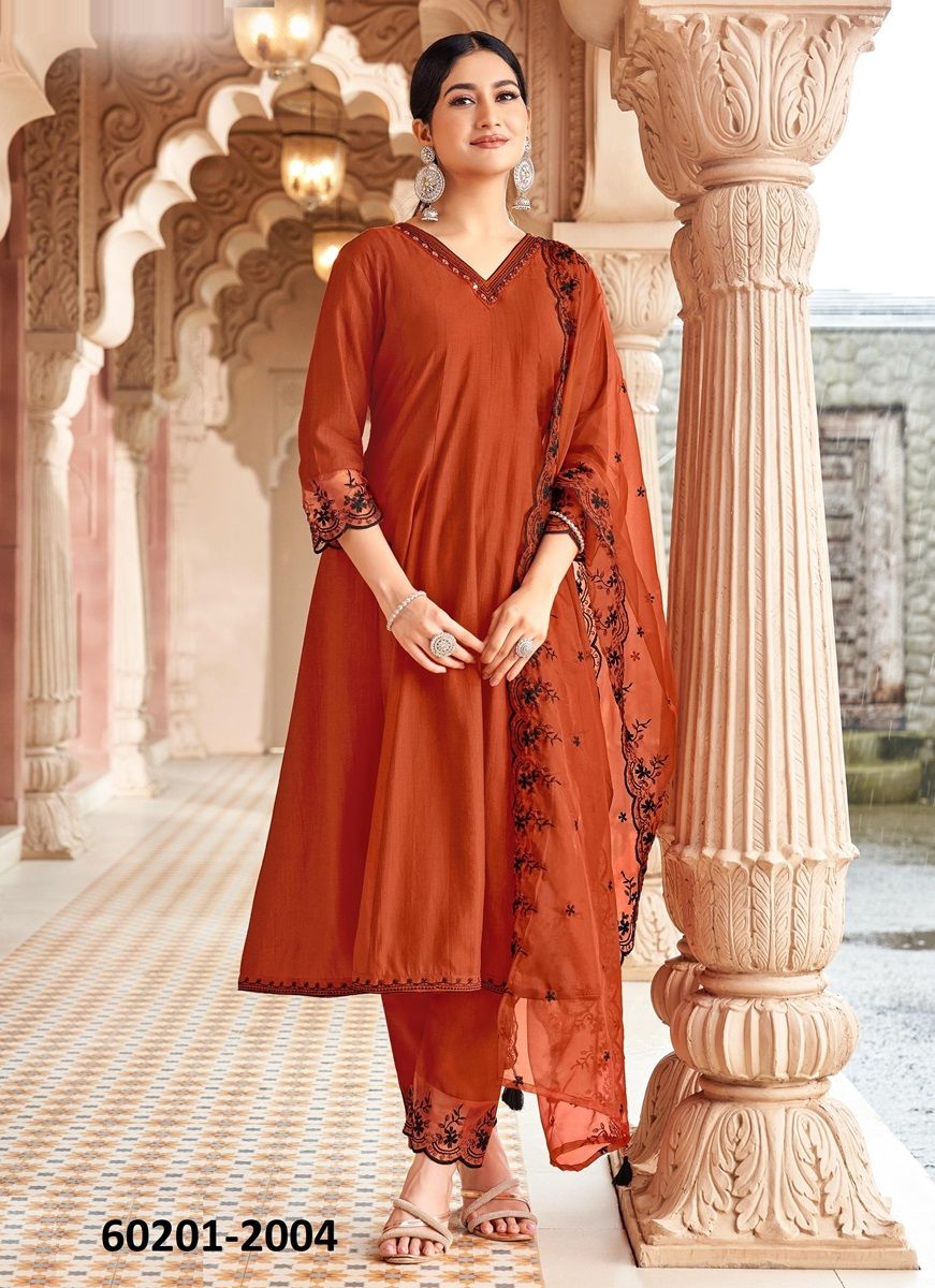 MIRZA - Catalog # 60201 (Set of 4 Readymade Salwar Suits) by Brand WOOGLEE FASHIONS MIRZA - Catalog # 60201 (Set of 4 Readymade Salwar Suits) by Brand WOOGLEE FASHIONS