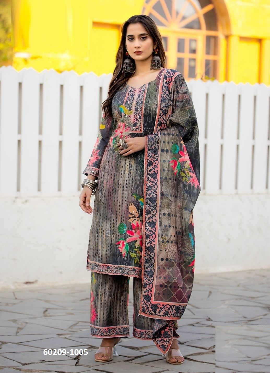 THREAD THRILL 105-108 - Catalog # 60209 (Set of 4 Readymade Salwar Suits) by Brand JAGRAASA THREAD THRILL 105-108 - Catalog # 60209 (Set of 4 Readymade Salwar Suits) by Brand JAGRAASA