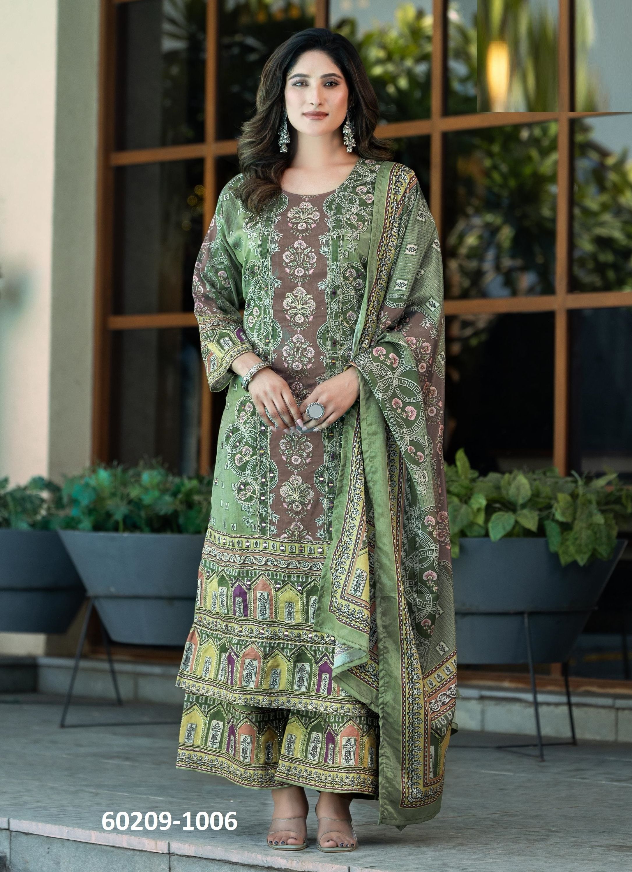 THREAD THRILL 105-108 - Catalog # 60209 (Set of 4 Readymade Salwar Suits) by Brand JAGRAASA THREAD THRILL 105-108 - Catalog # 60209 (Set of 4 Readymade Salwar Suits) by Brand JAGRAASA