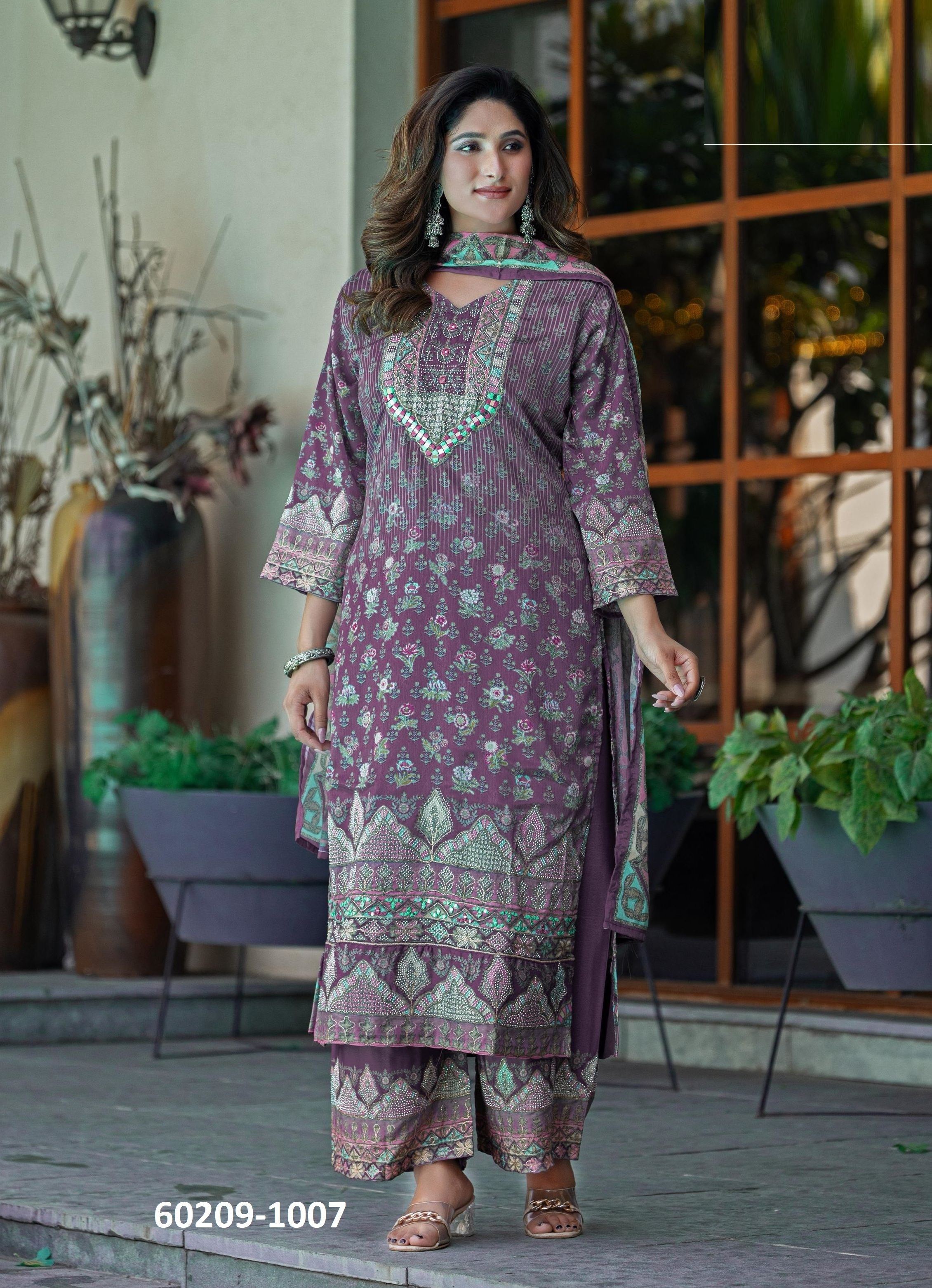 THREAD THRILL 105-108 - Catalog # 60209 (Set of 4 Readymade Salwar Suits) by Brand JAGRAASA THREAD THRILL 105-108 - Catalog # 60209 (Set of 4 Readymade Salwar Suits) by Brand JAGRAASA