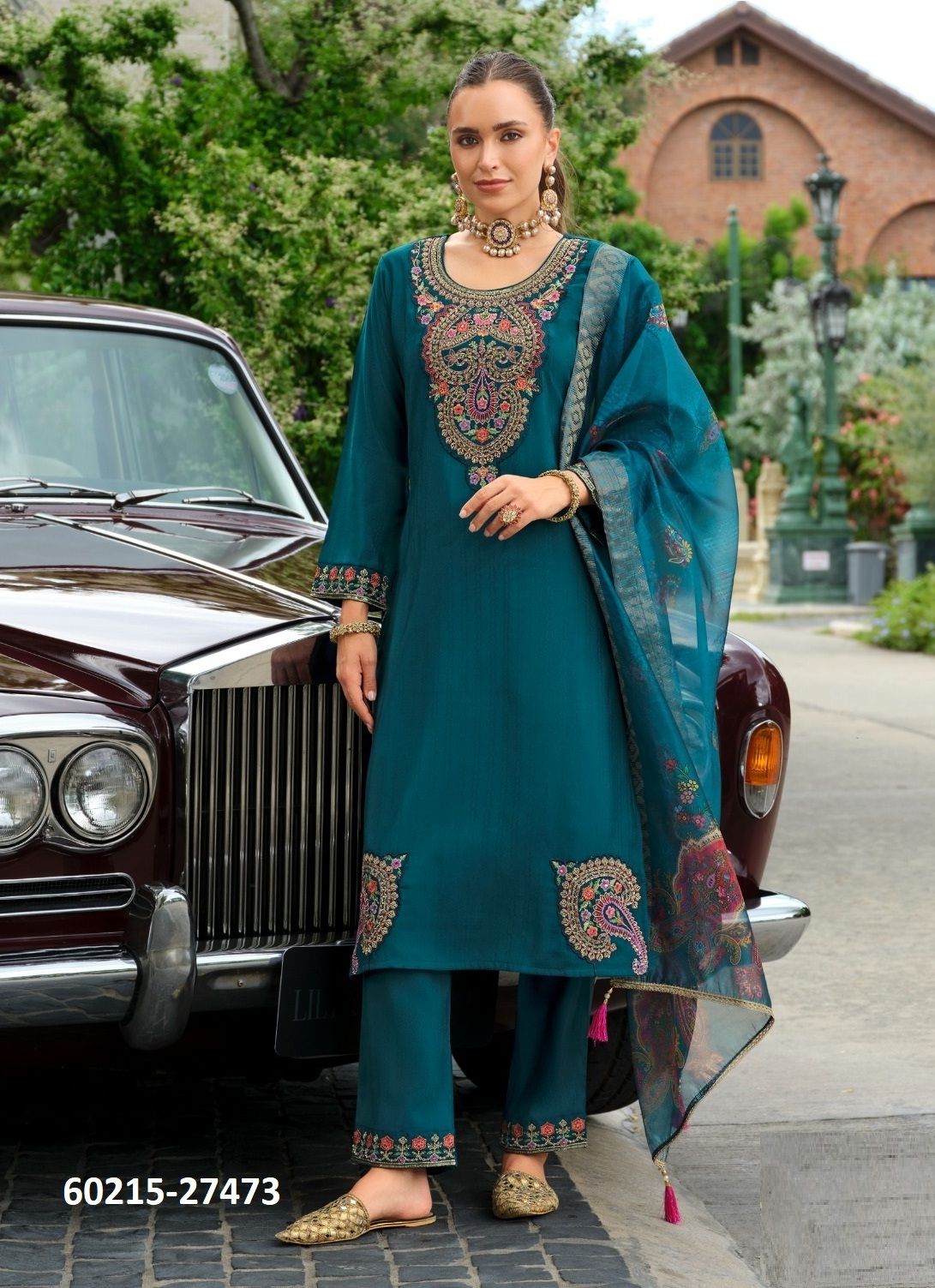 IBADAT - Catalog # 60215 (Set of 4 Readymade Salwar Suits) by Brand LADY LEELA