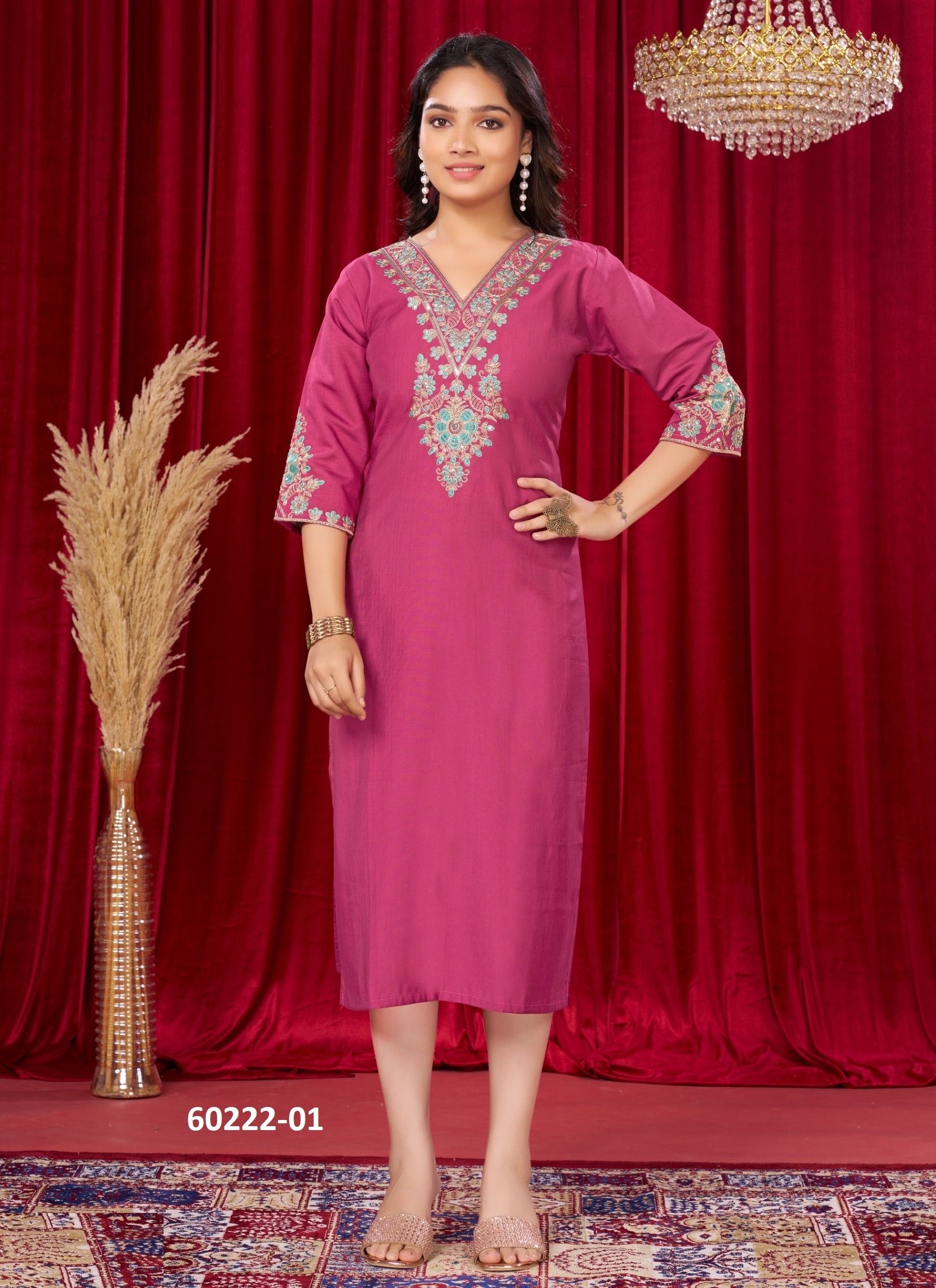 BERLIN - Catalog # 60222 (Set of 6 Readymade Women's Kurtis / Tops) by Brand DEE CEE BERLIN - Catalog # 60222 (Set of 6 Readymade Women's Kurtis / Tops) by Brand DEE CEE
