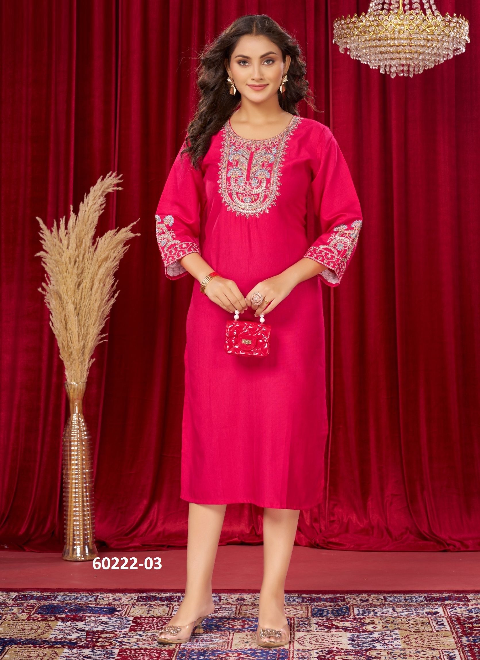 BERLIN - Catalog # 60222 (Set of 6 Readymade Women's Kurtis / Tops) by Brand DEE CEE BERLIN - Catalog # 60222 (Set of 6 Readymade Women's Kurtis / Tops) by Brand DEE CEE