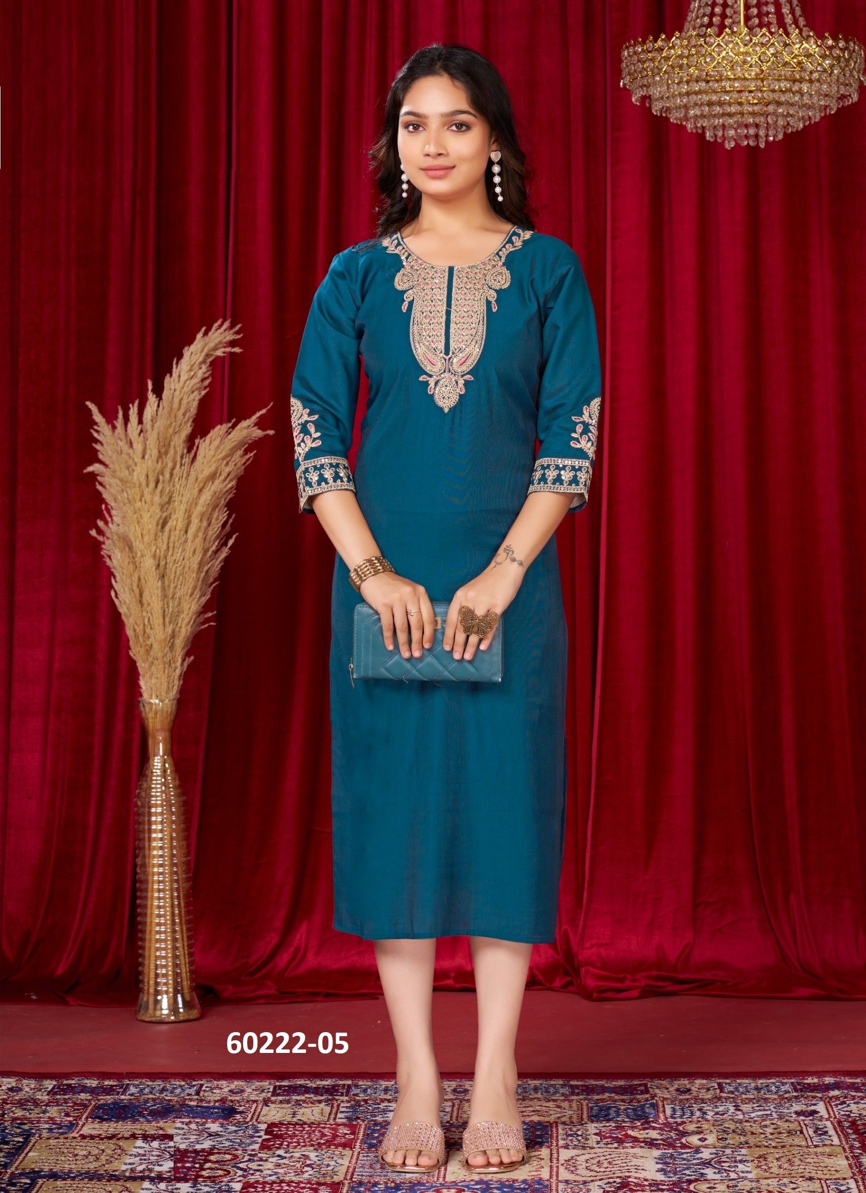 BERLIN - Catalog # 60222 (Set of 6 Readymade Women's Kurtis / Tops) by Brand DEE CEE BERLIN - Catalog # 60222 (Set of 6 Readymade Women's Kurtis / Tops) by Brand DEE CEE