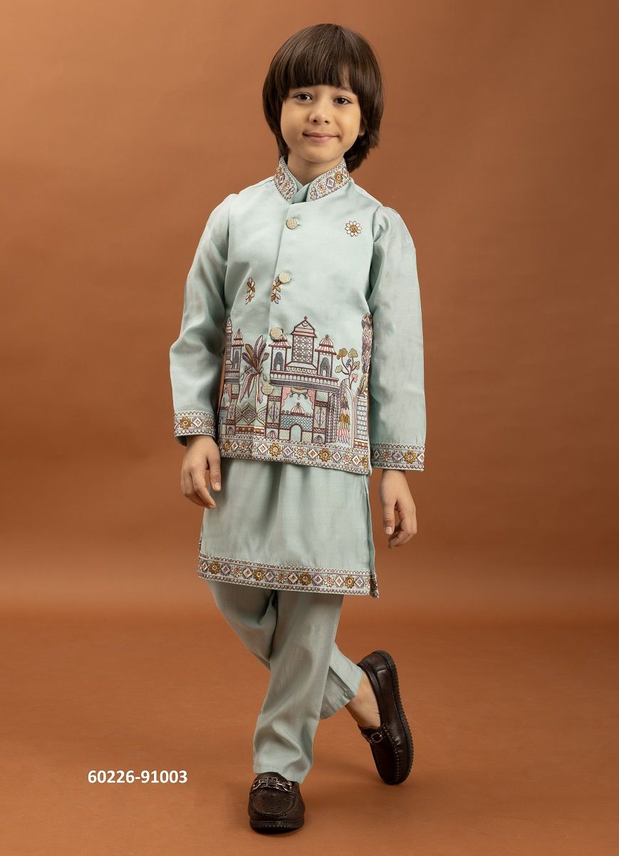 LITTLE COUTURE - Catalog # 60226 (Set of 6 Men's Ethnic Wear) by Brand AABHARAN LITTLE COUTURE - Catalog # 60226 (Set of 6 Men's Ethnic Wear) by Brand AABHARAN