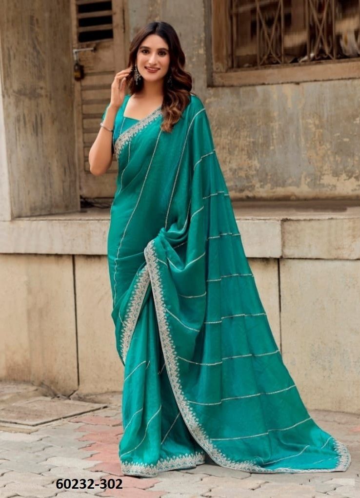 SUPREME 3 - Catalog # 60232 (Set of 6 Sarees) by Brand KASHVI CREATIONS