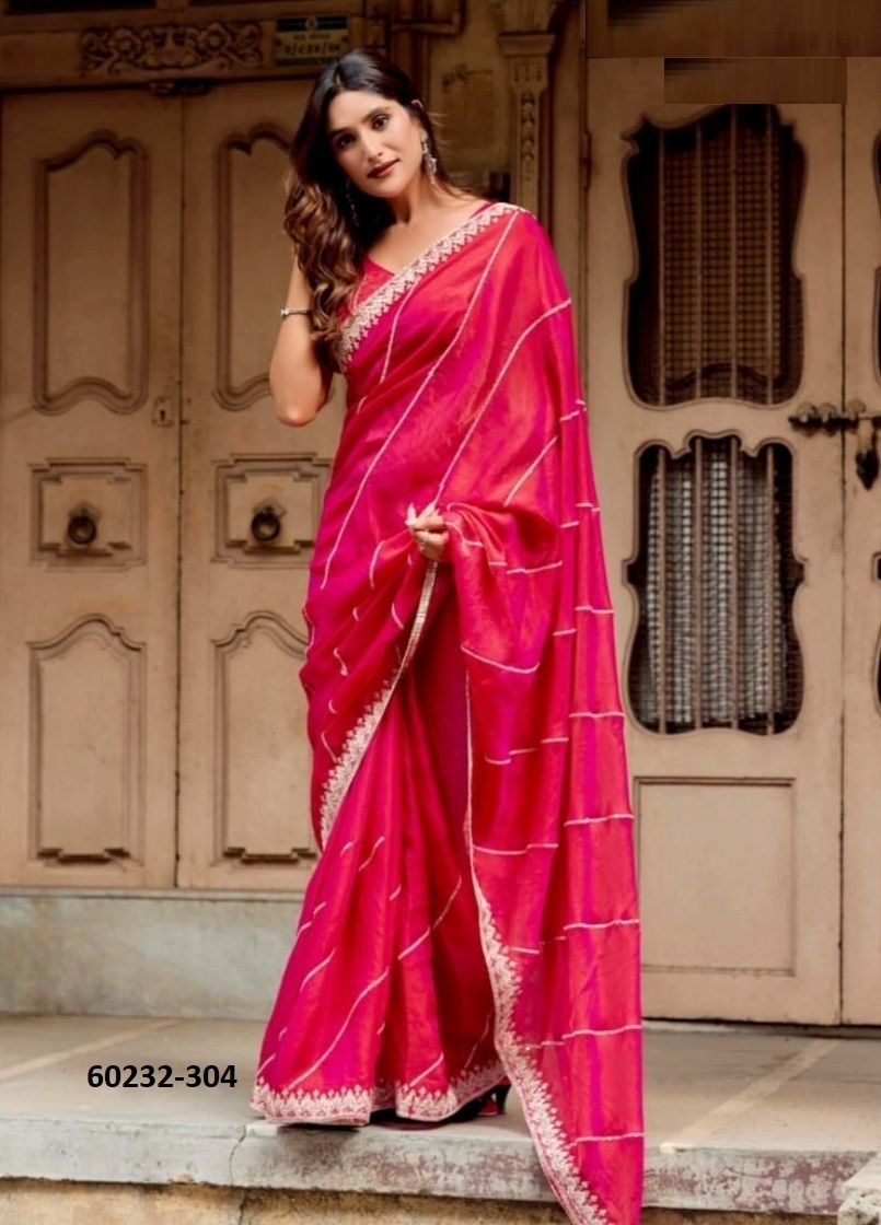 SUPREME 3 - Catalog # 60232 (Set of 6 Sarees) by Brand KASHVI CREATIONS