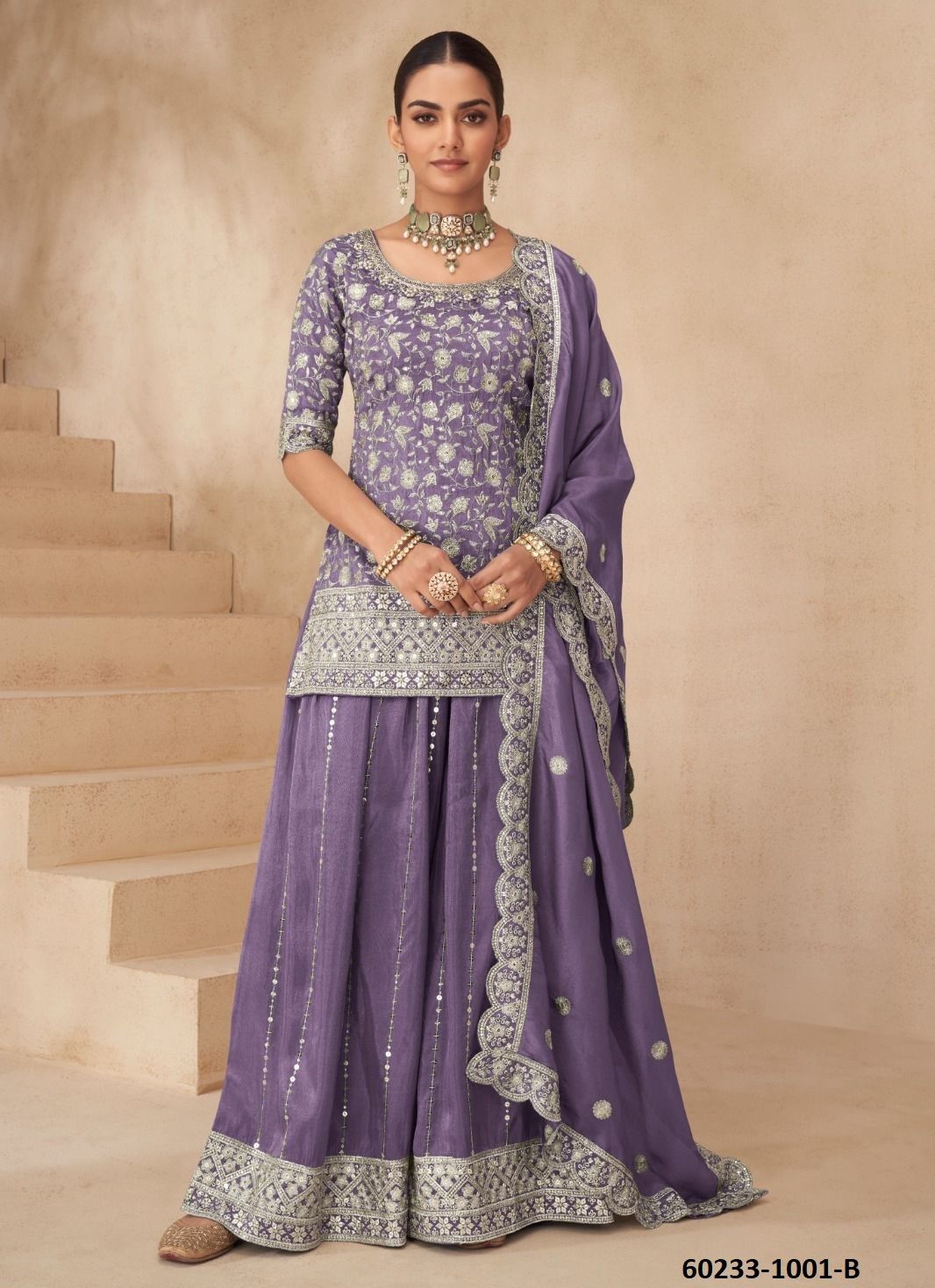 SUHANA - Catalog # 60233 (Set of 3 Readymade Salwar Suits) by Brand GULKAYRA DESIGNER