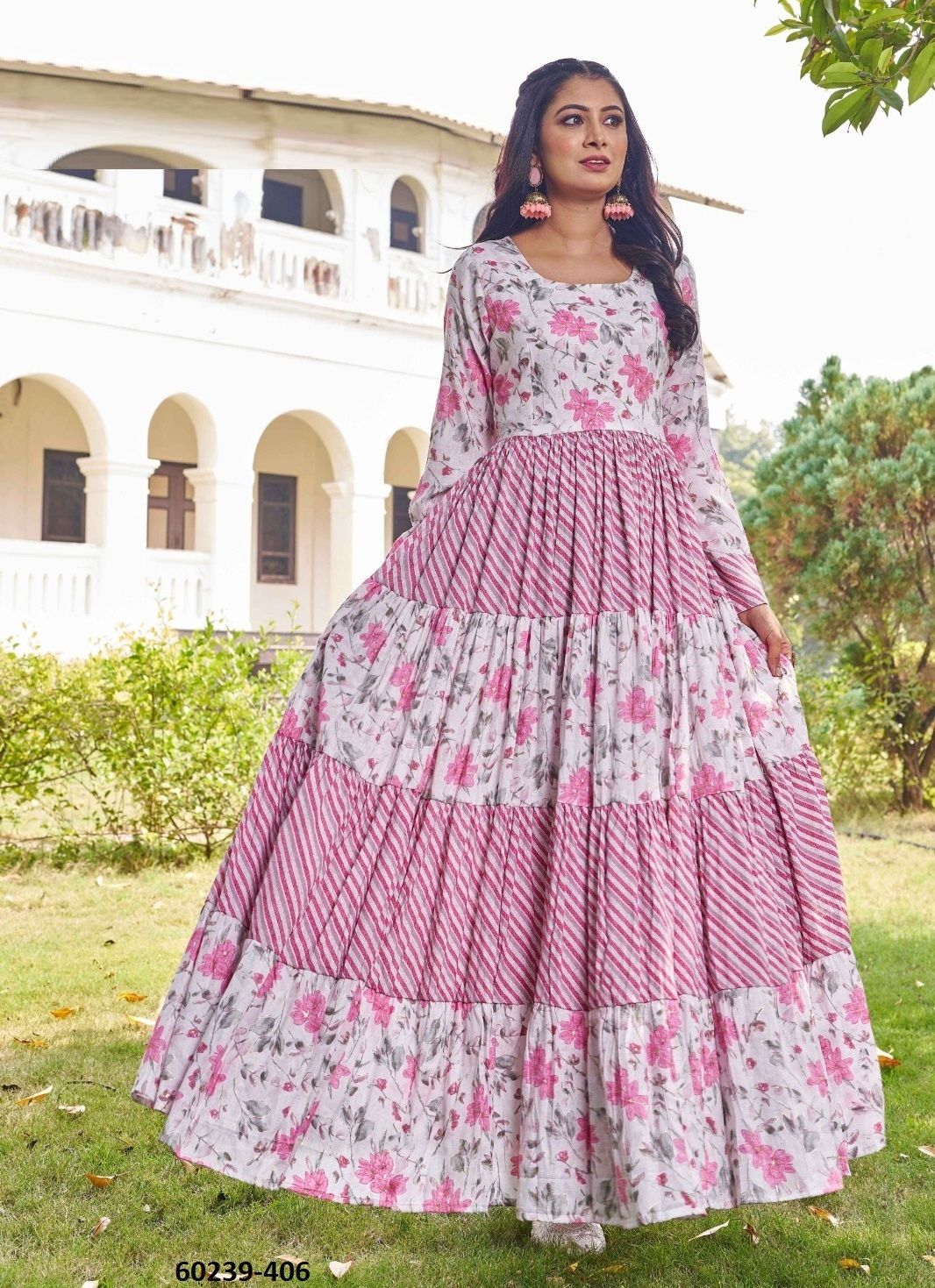 HIRANYASRI - Catalog # 60239 (Set of 4 Readymade Women's Kurtis / Tops) by Brand DESI MUSE HIRANYASRI - Catalog # 60239 (Set of 4 Readymade Women's Kurtis / Tops) by Brand DESI MUSE