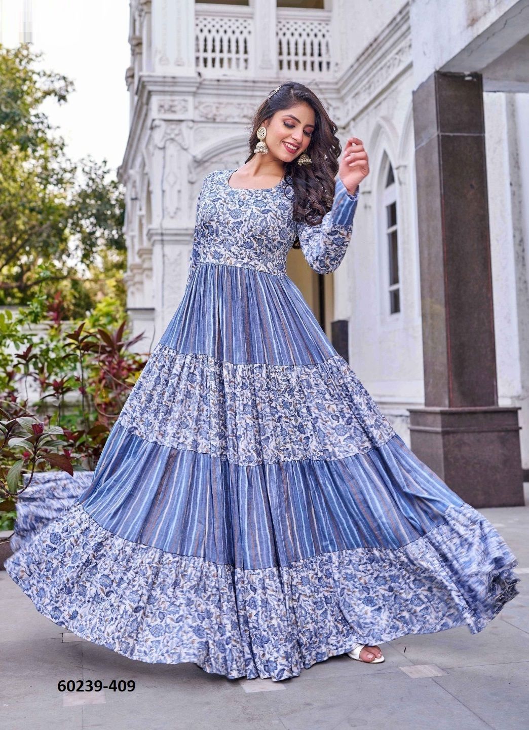 HIRANYASRI - Catalog # 60239 (Set of 4 Readymade Women's Kurtis / Tops) by Brand DESI MUSE HIRANYASRI - Catalog # 60239 (Set of 4 Readymade Women's Kurtis / Tops) by Brand DESI MUSE