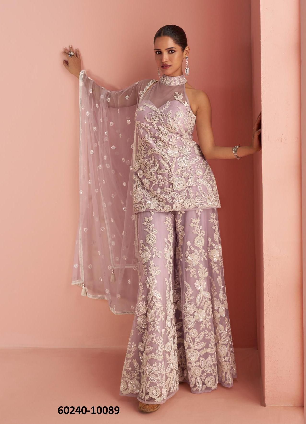 VERONA - Catalog # 60240 (Set of 3 Readymade Salwar Suits) by Brand SAYURI DESIGNER