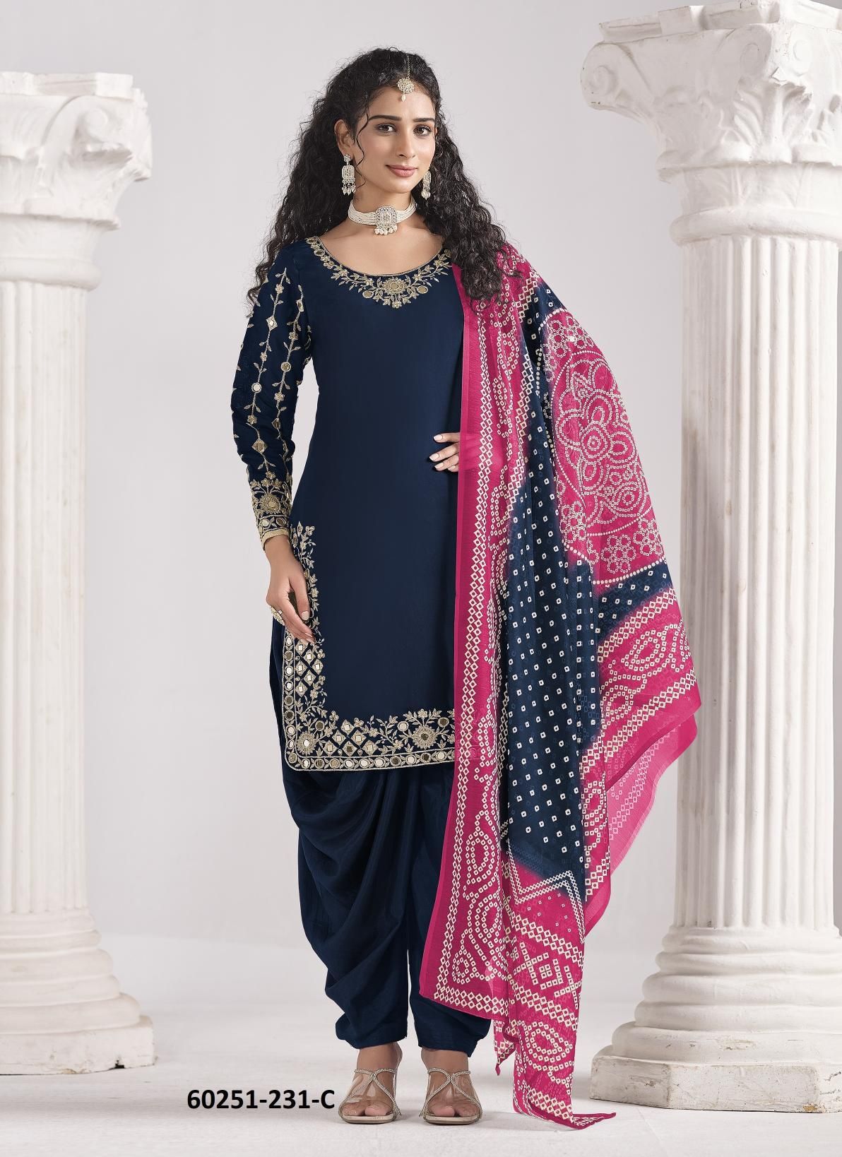 AANAYA 231 - Catalog # 60251 (Set of 4 Readymade Salwar Suits) MADE IN INDIA BY AABHARAN