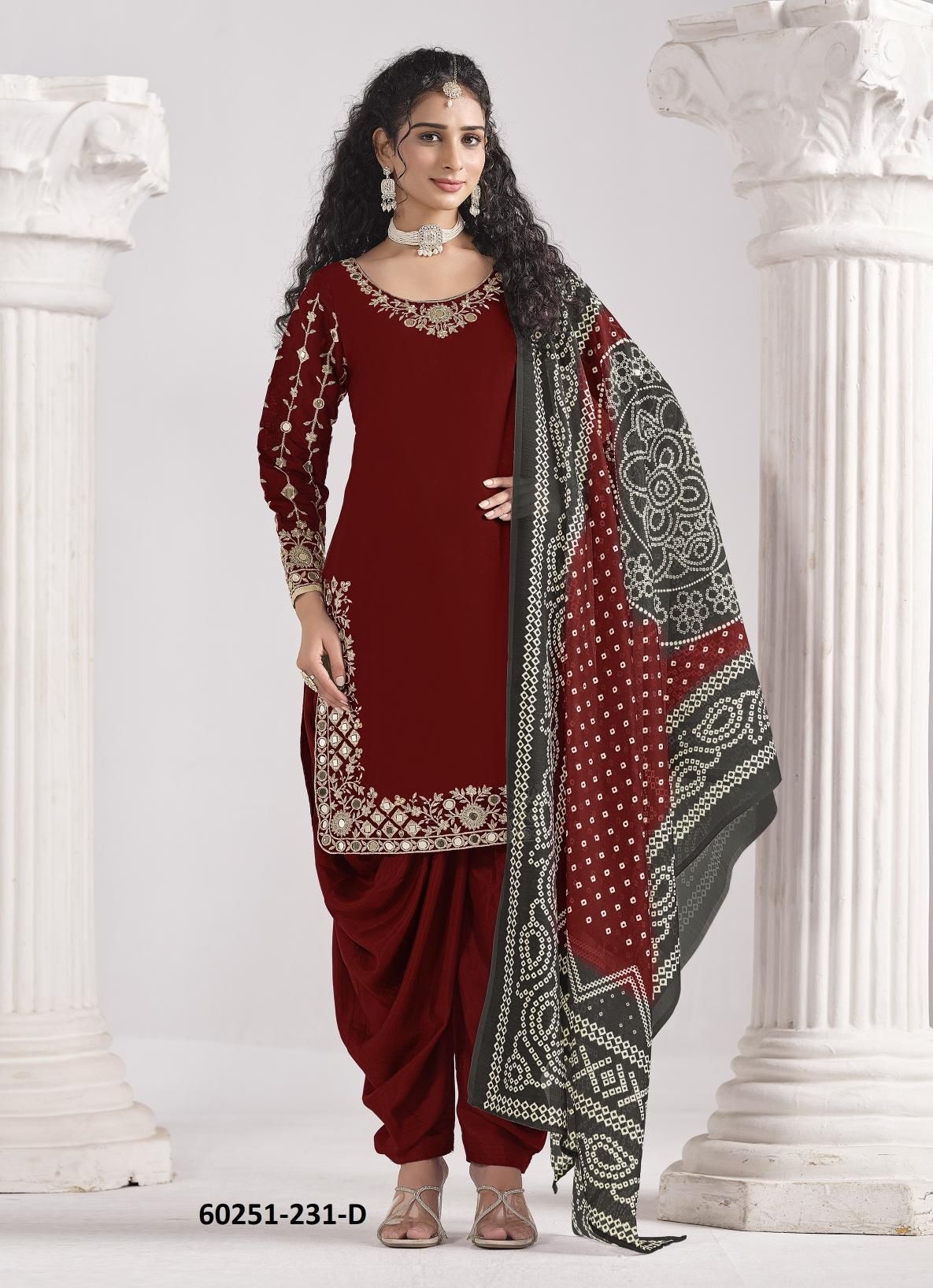 AANAYA 231 - Catalog # 60251 (Set of 4 Readymade Salwar Suits) MADE IN INDIA BY AABHARAN