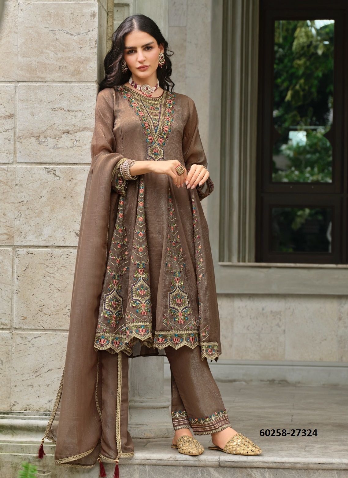 AASMA - Catalog # 60258 (Set of 4 Readymade Salwar Suits) MADE IN INDIA BY LILY & LALI