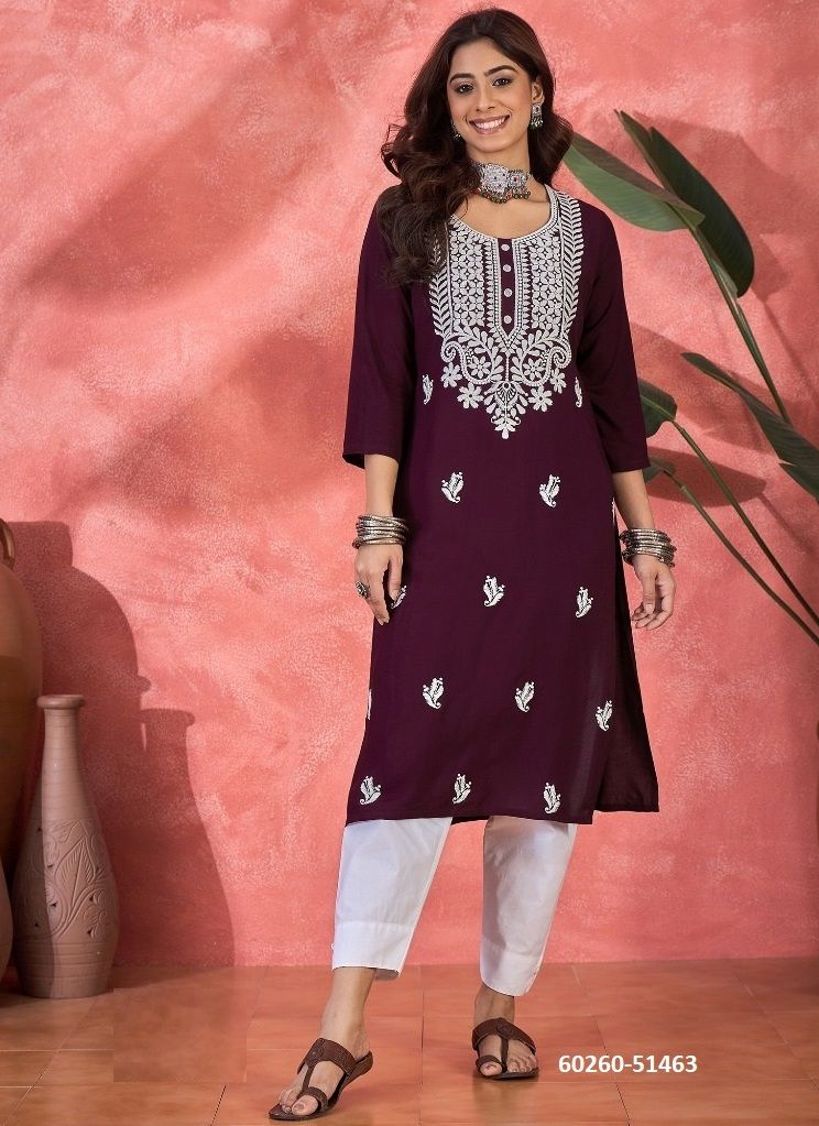 WHITE RAYON - Catalog # 60260 (Set of 7 Readymade Women's Kurtis / Tops) MADE IN INDIA BY MEHERIYA WHITE RAYON - Catalog # 60260 (Set of 7 Readymade Women's Kurtis / Tops) MADE IN INDIA BY MEHERIYA