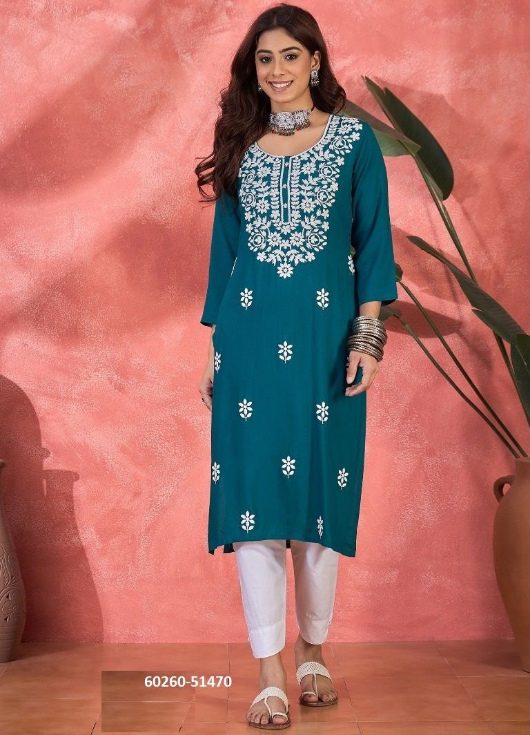 WHITE RAYON - Catalog # 60260 (Set of 7 Readymade Women's Kurtis / Tops) MADE IN INDIA BY MEHERIYA WHITE RAYON - Catalog # 60260 (Set of 7 Readymade Women's Kurtis / Tops) MADE IN INDIA BY MEHERIYA