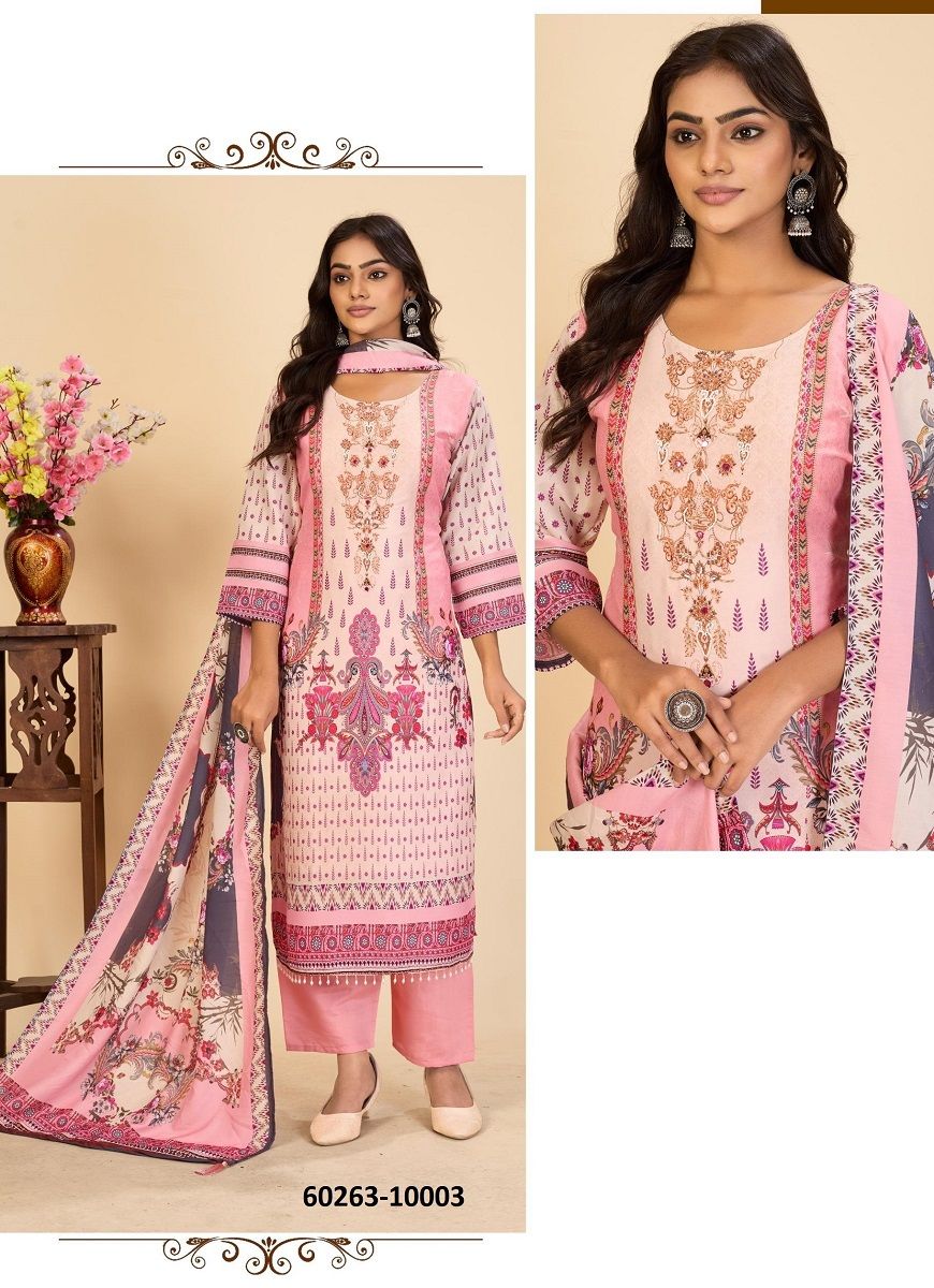 ZAINAB 10 - Catalog # 60263 (Set of 4 Readymade Salwar Suits) MADE IN INDIA BY BLUE HILLS