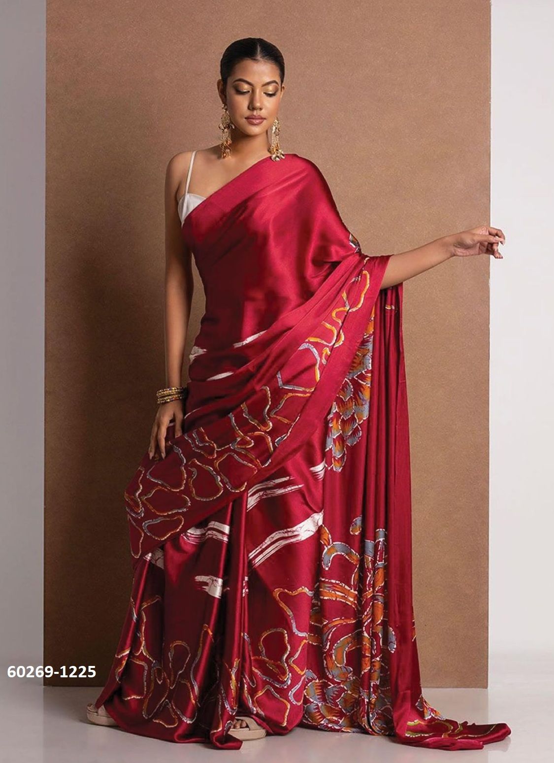 ORIGINAL JAPAN SATIN - Catalog # 60269 (Set of 14 Sarees) MADE IN INDIA BY DESI MUSE