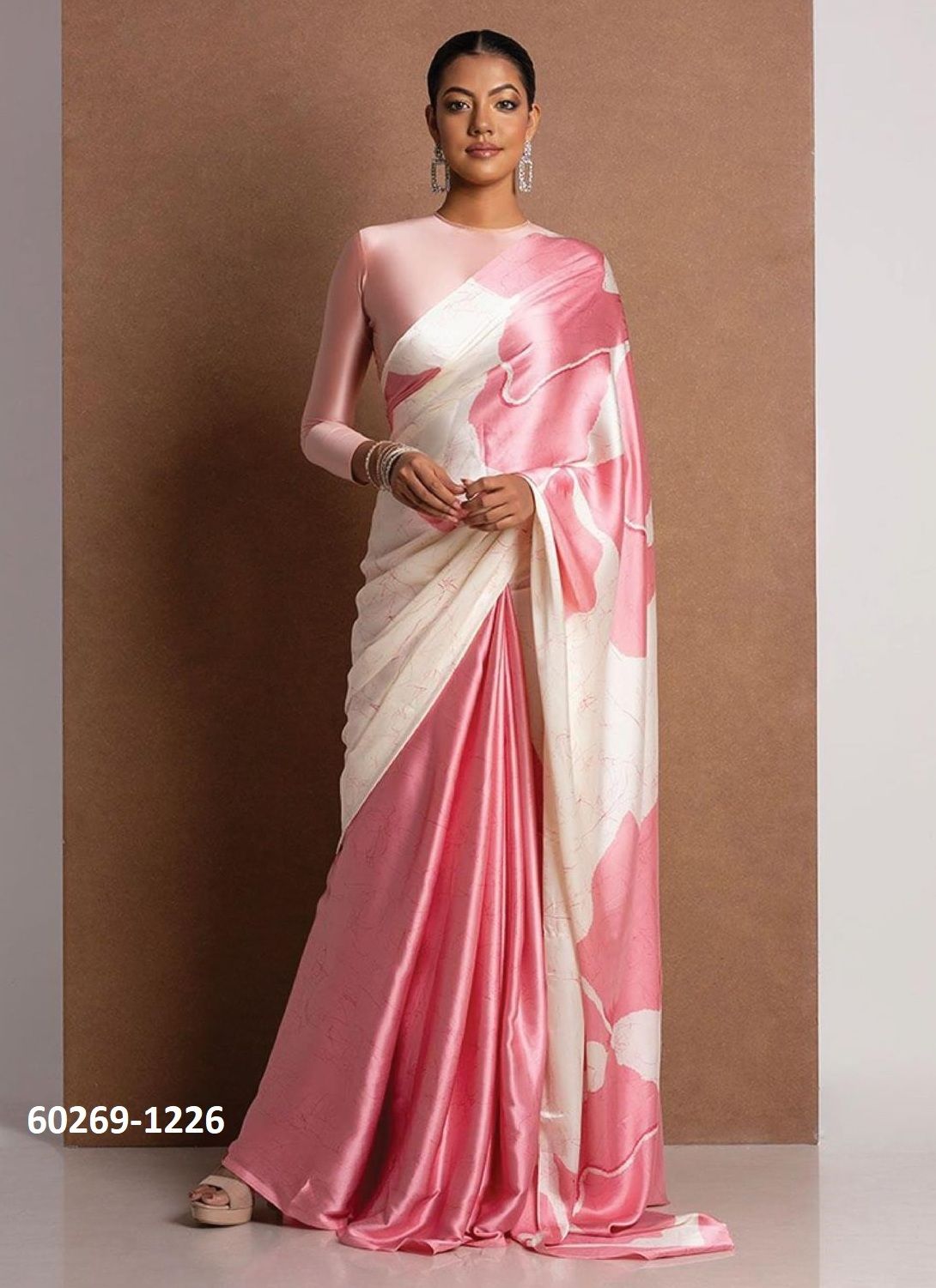 ORIGINAL JAPAN SATIN - Catalog # 60269 (Set of 14 Sarees) MADE IN INDIA BY DESI MUSE