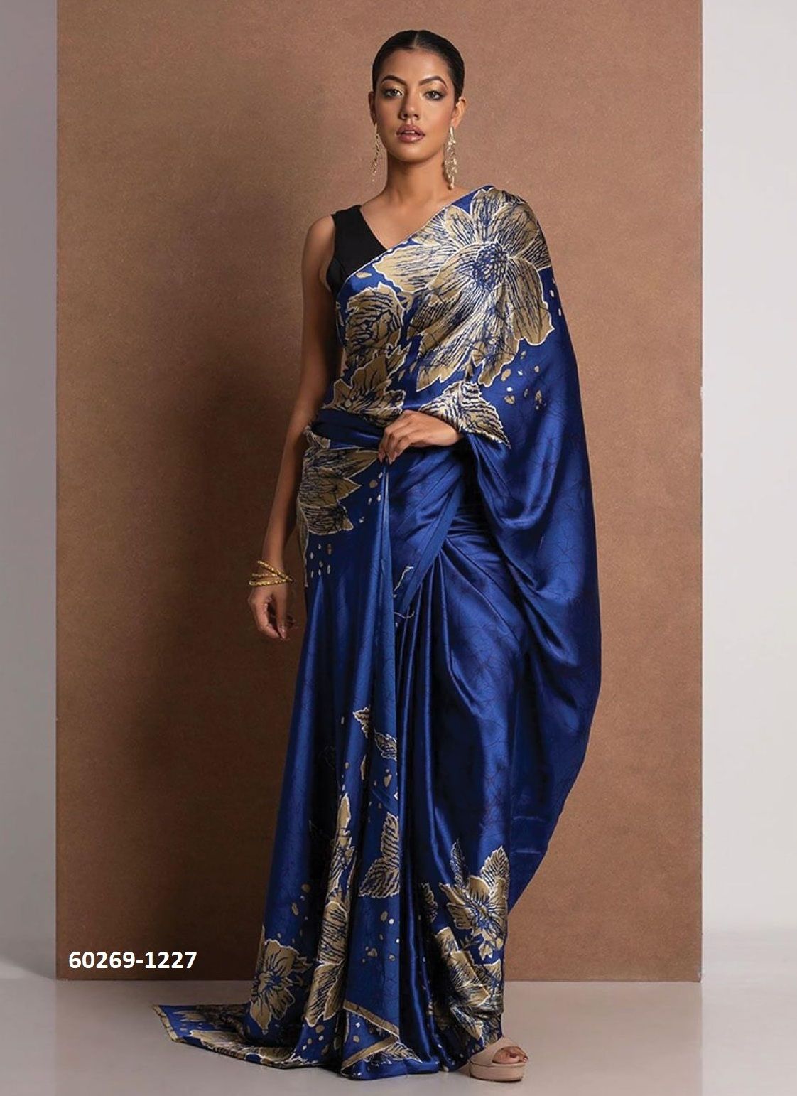 ORIGINAL JAPAN SATIN - Catalog # 60269 (Set of 14 Sarees) MADE IN INDIA BY DESI MUSE