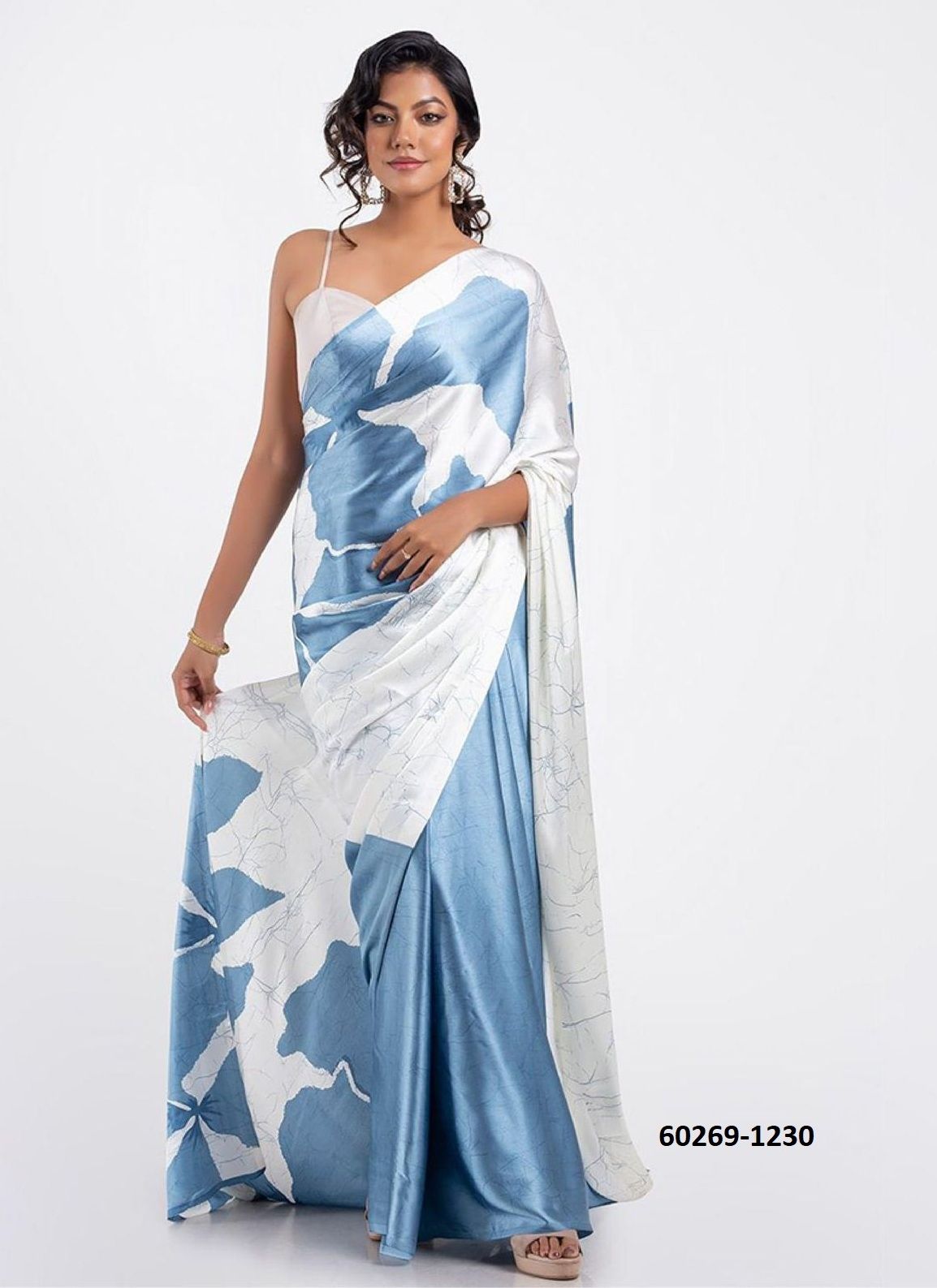 ORIGINAL JAPAN SATIN - Catalog # 60269 (Set of 14 Sarees) MADE IN INDIA BY DESI MUSE