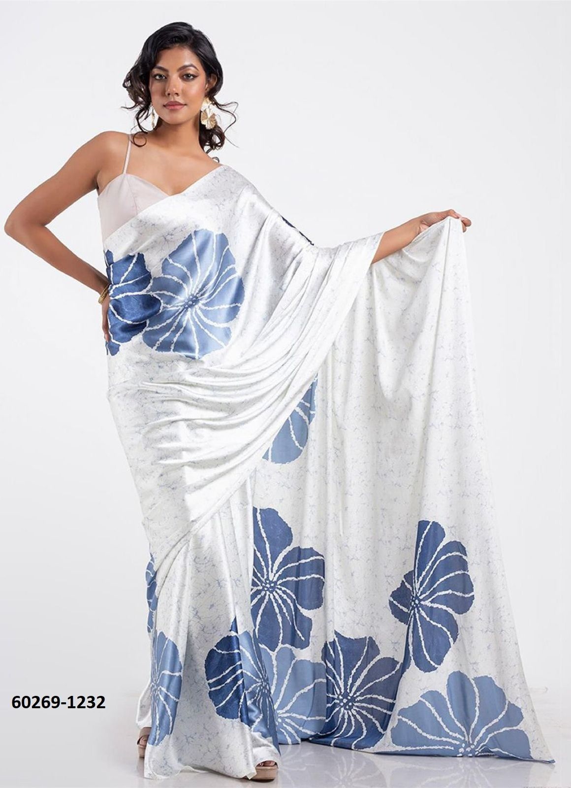 ORIGINAL JAPAN SATIN - Catalog # 60269 (Set of 14 Sarees) MADE IN INDIA BY DESI MUSE