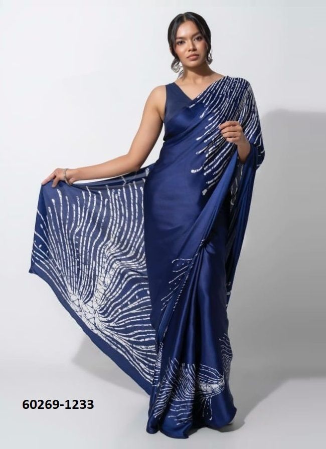 ORIGINAL JAPAN SATIN - Catalog # 60269 (Set of 14 Sarees) MADE IN INDIA BY DESI MUSE