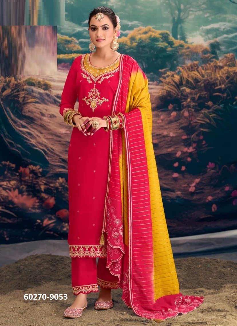 NIRJA - Catalog # 60270 (Set of 4 Readymade Salwar Suits) MADE IN INDIA BY RANGOON