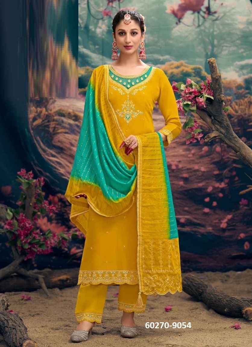 NIRJA - Catalog # 60270 (Set of 4 Readymade Salwar Suits) MADE IN INDIA BY RANGOON
