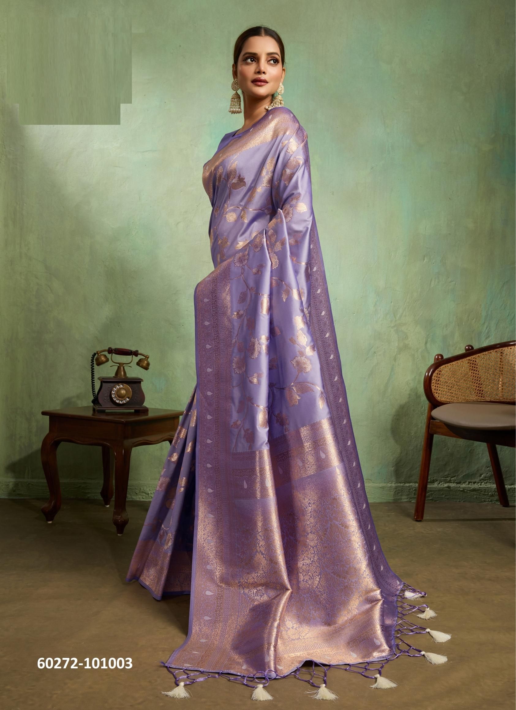 ORNET - Catalog # 60272 (Set of 10 Sarees) MADE IN INDIA BY S-ETHNIC LIFESTYLE
