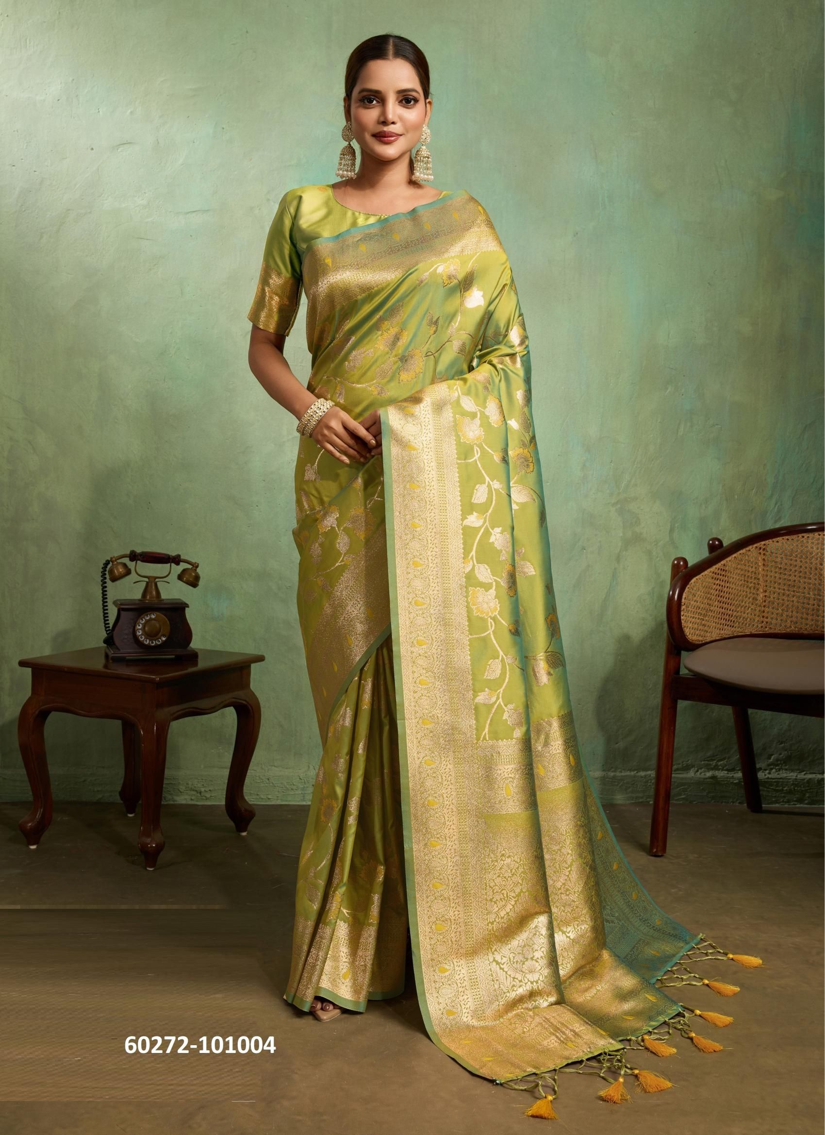 ORNET - Catalog # 60272 (Set of 10 Sarees) MADE IN INDIA BY S-ETHNIC LIFESTYLE