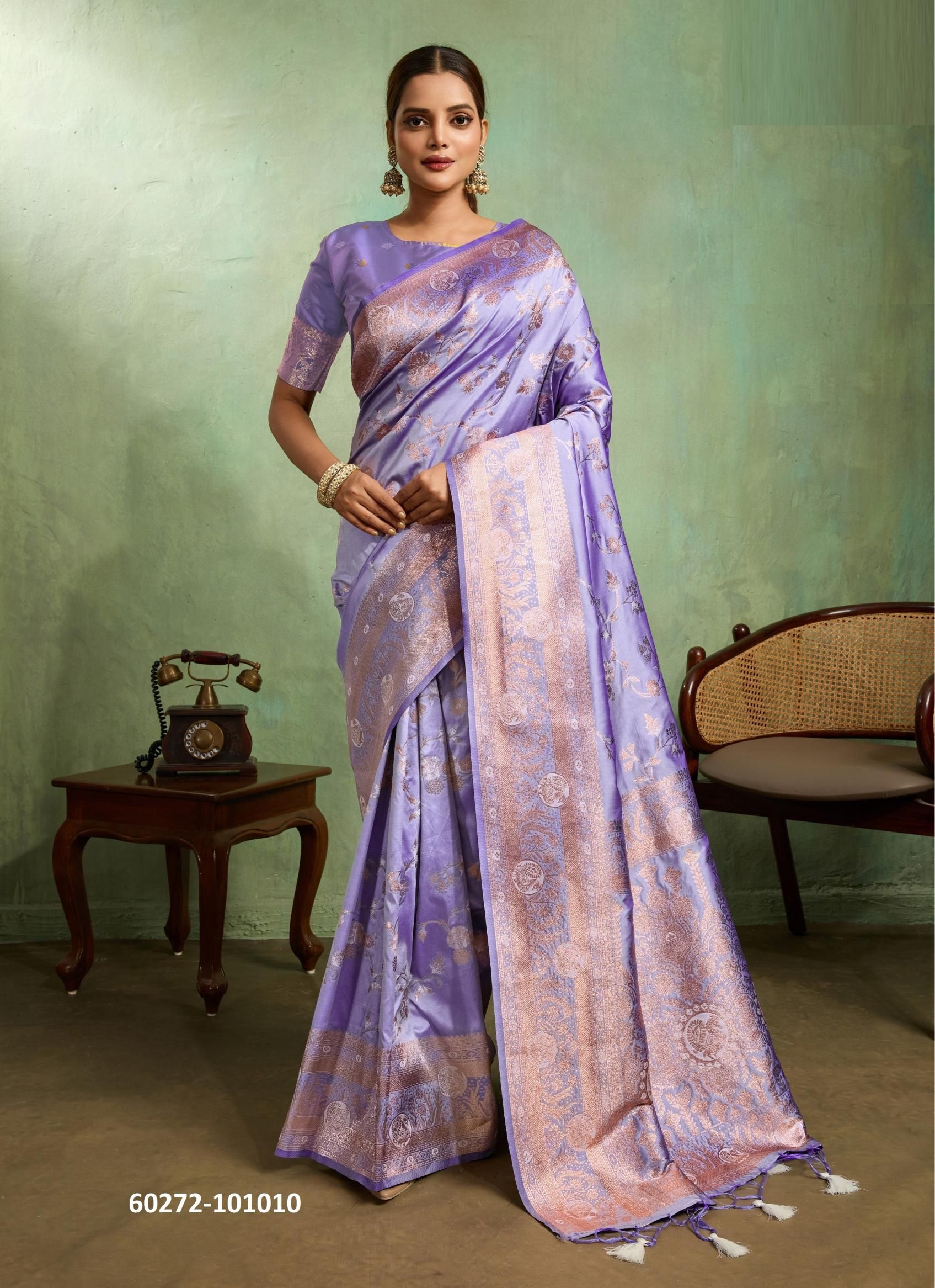 ORNET - Catalog # 60272 (Set of 10 Sarees) MADE IN INDIA BY S-ETHNIC LIFESTYLE