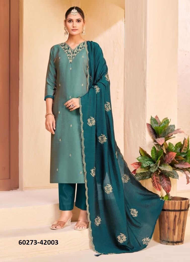 KHATOON - Catalog # 60273 (Set of 10 Readymade Salwar Suits) MADE IN INDIA BY AABHARAN