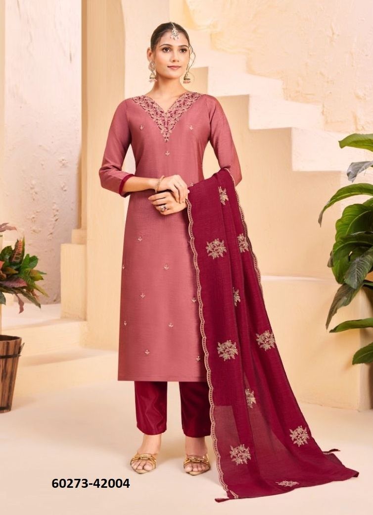 KHATOON - Catalog # 60273 (Set of 10 Readymade Salwar Suits) MADE IN INDIA BY AABHARAN