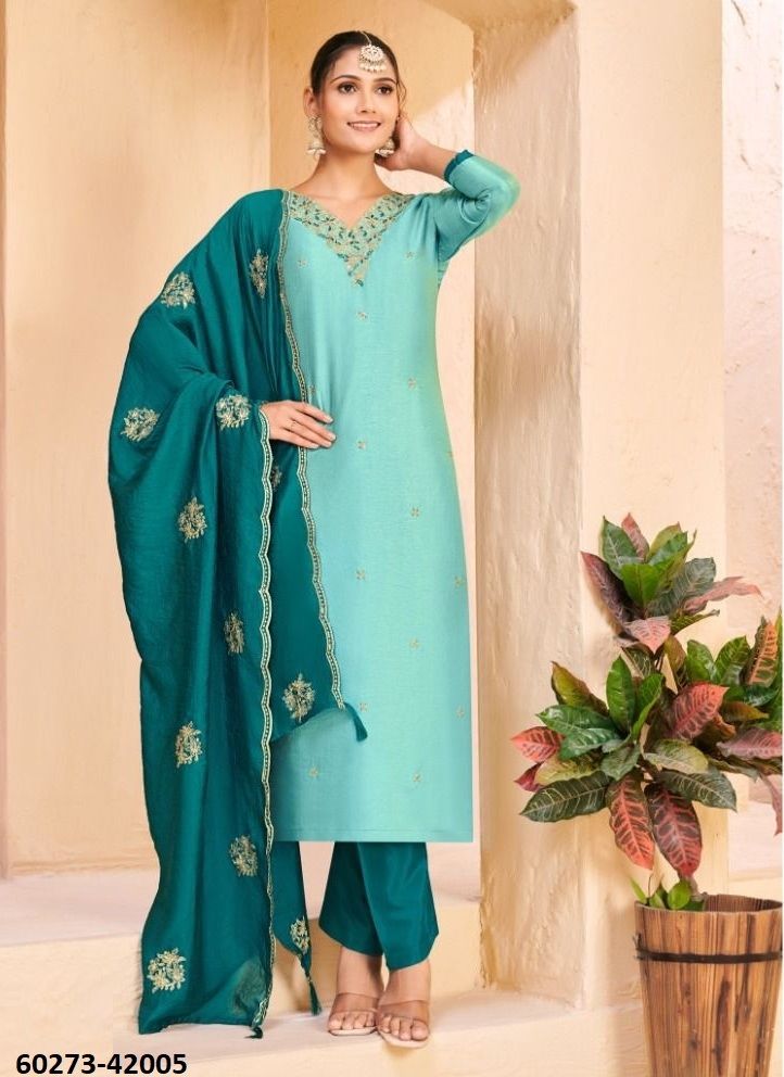 KHATOON - Catalog # 60273 (Set of 10 Readymade Salwar Suits) MADE IN INDIA BY AABHARAN