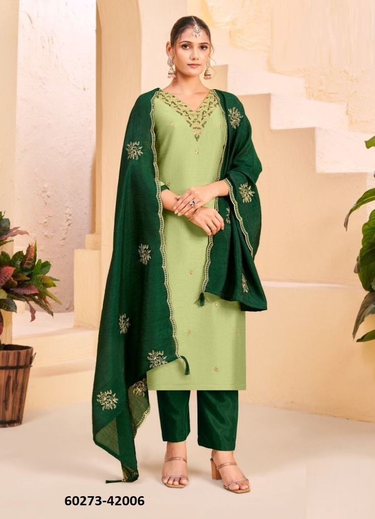KHATOON - Catalog # 60273 (Set of 10 Readymade Salwar Suits) MADE IN INDIA BY AABHARAN