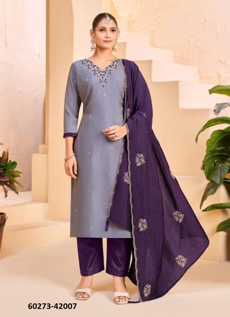 KHATOON - Catalog # 60273 (Set of 10 Readymade Salwar Suits) MADE IN INDIA BY AABHARAN