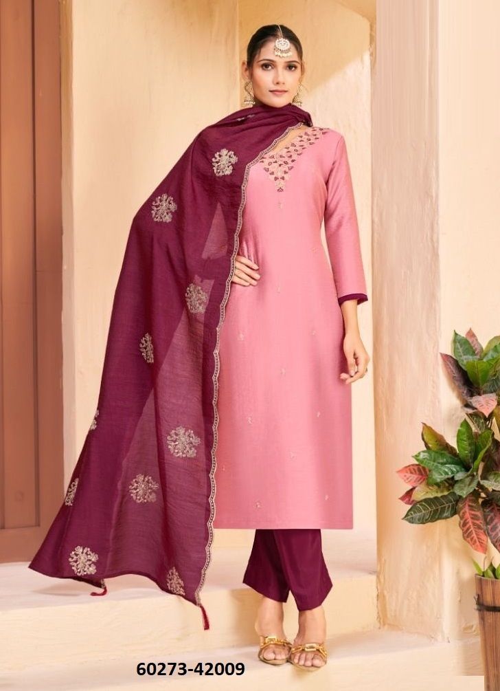KHATOON - Catalog # 60273 (Set of 10 Readymade Salwar Suits) MADE IN INDIA BY AABHARAN