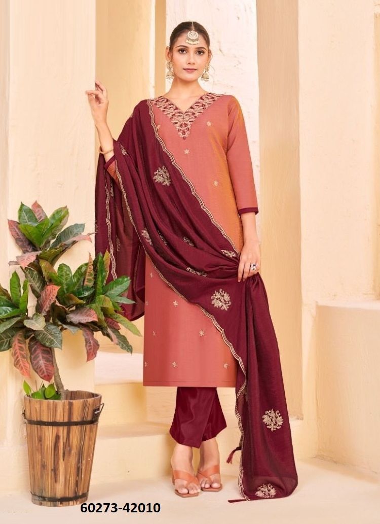 KHATOON - Catalog # 60273 (Set of 10 Readymade Salwar Suits) MADE IN INDIA BY AABHARAN