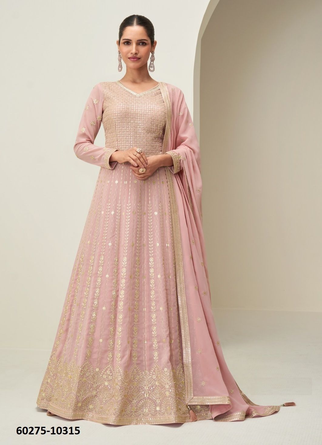 MAHI - Catalog # 60275 (Set of 3 Readymade Gowns) MADE IN INDIA BY AASHIRWAD MAHI - Catalog # 60275 (Set of 3 Readymade Gowns) MADE IN INDIA BY AASHIRWAD